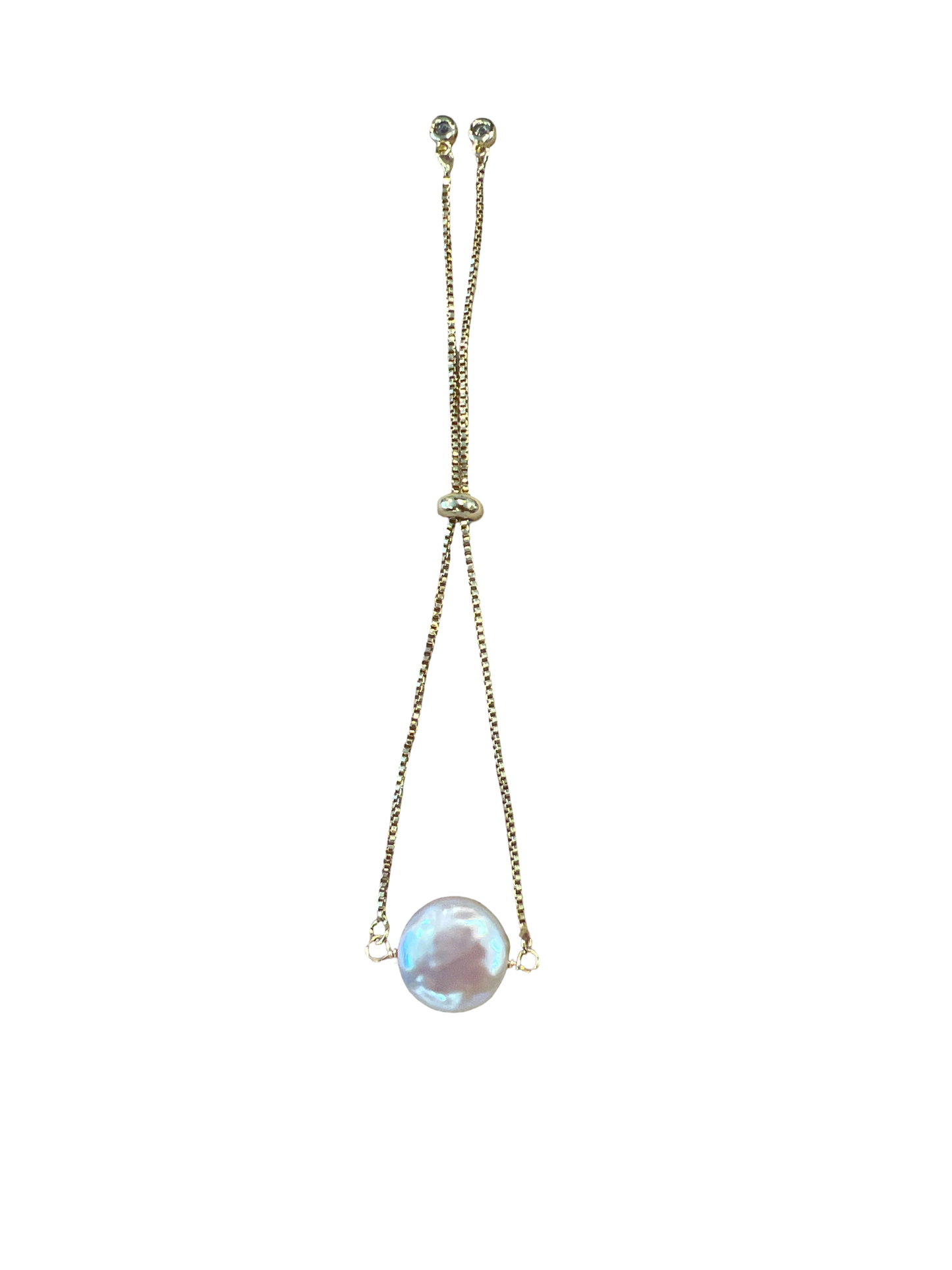 Gold filled fresh water pearl bracelet