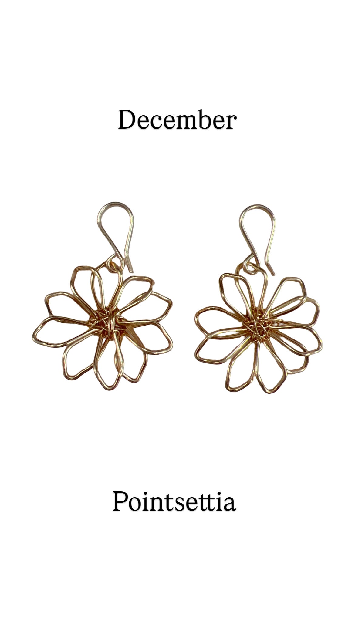 Pointsettia Earrings
