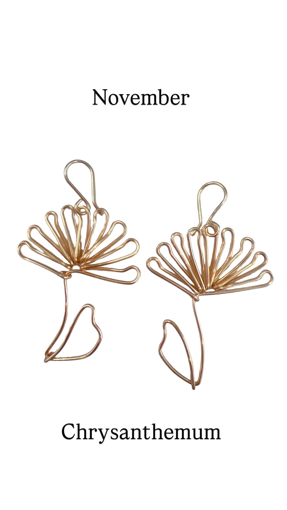Chrysanthemum Earrings