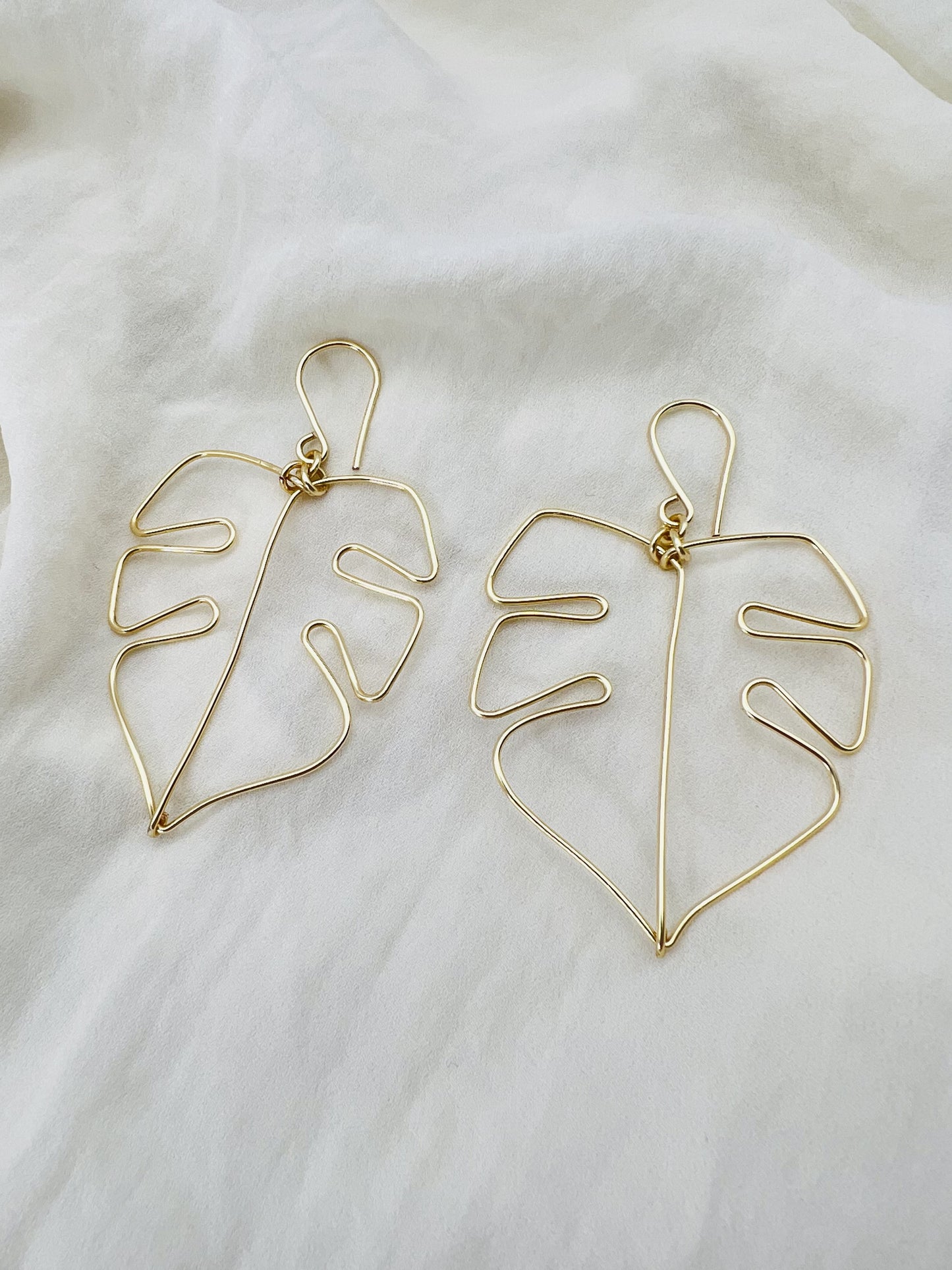 Monstera Earrings