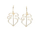Mini Monstera Earrings